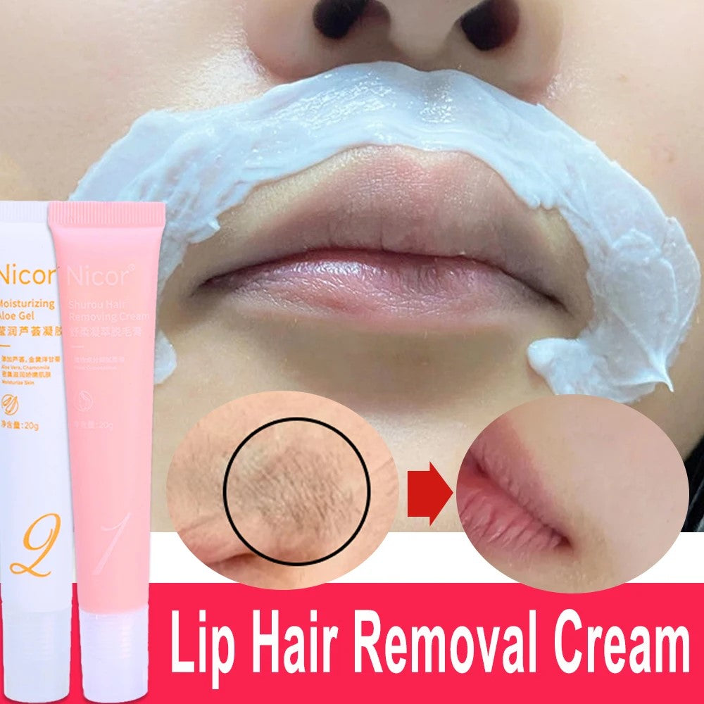 Lip Hair Removal Cream Eyebrows Armpit Hair Removal Quickly Gentle USA