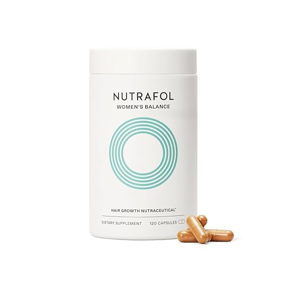 Nutrafol Women's Balance Hair Growth Supplements, Ages 45+, Supports Thicker Hair and Improved Scalp Coverage, Dermatologist Recommended - 1-Month Supply